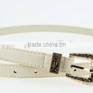 2015 Fashion Dress PU Leather Belt With Shiny Gold Buckles in YiWu Factory thumbnail-4