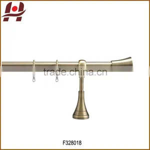F328018-metal Iron Aluminium Stainless Steel Brass Plated Plain Twisted Extensible Telescopic Window Curtain Poles Rods Pipes thumbnail-1