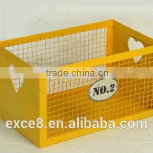 Home Goods Decorative Gift Mini Yellow Storage Basket thumbnail-1