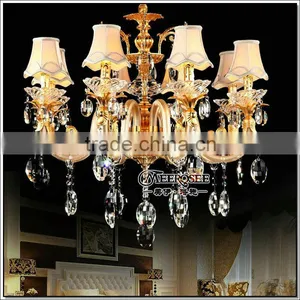 European Style Chandelier Crystal Light Lampshade Crystal Chandelier Modern MD88006 L6 thumbnail-1
