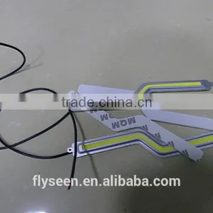 New Arriver 12v 14w Auto Car Led Cob Daytime Running Light DRL Z Shape Signal Light thumbnail-3