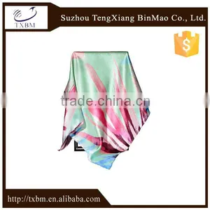 100% Silk Satin Fabric Table Print Silk Scarf/scarves/ Kerchief /headband/hijab thumbnail-1
