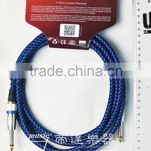 Double Denoise Gold Plated Connectors Gold Plated Instrument Cable thumbnail-2