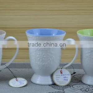 11OZ Maple Leaf Design Full Decal Print Coffee Cups, Shiny Surface New Bone China Mug, KL8009-317 thumbnail-6