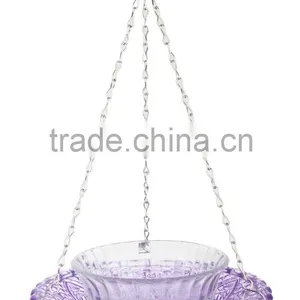 Birds Feeders Hobnail Glass With Bowl Ass. thumbnail-3