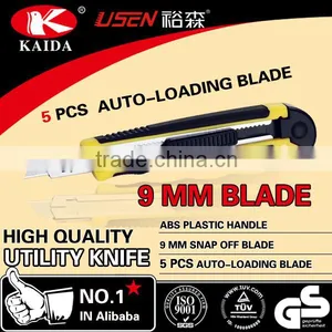 Stationery Cutter 9mm 5PCS Auto Loading Blade Utility Cutter Knife thumbnail-5