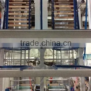 T-shirt Bag Double Die Head Automatic Polythene Film Blowing Machine thumbnail-3