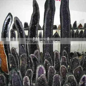Natural Rock Amythest Geode thumbnail-1