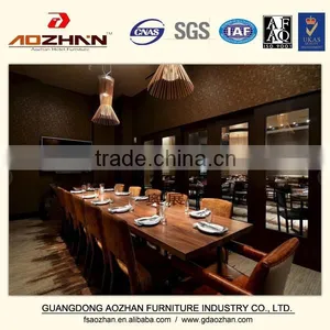 Modern Hotel Furniture French Style Solid Oak Dining Table With Chair thumbnail-1