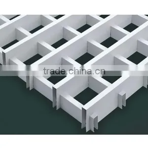 Installation T Bar Metal Frame Grid Ceiling Aluminum Lay On Open Cell Ceiling Tile thumbnail-2