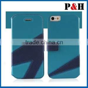 Factory 2015 Newest Fashion Design PU Skin and Microfibre Mobile Phone Cases for Iphone 6 Cover thumbnail-5