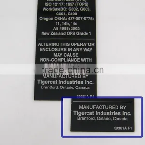 Custom Metal Label Signs,thin Machine Metal Label thumbnail-4