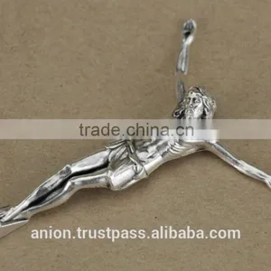 Crucifix Metal Figure of Jesus Christ Medium Size thumbnail-5