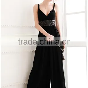 Sexy Women V Neck Sleeveless Pants Long Jumpsuit Casual Trousers Fashion Rompers thumbnail-4