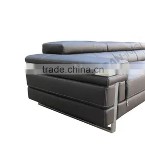 Nice Nodern Home Furniture 3-seat Leather Sofa for Sale thumbnail-3