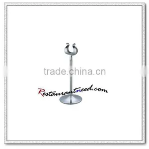 T223 Stainless Steel Harp Style Table Card Holder thumbnail-1