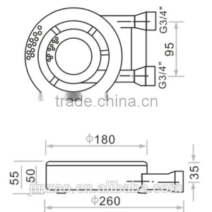 Kitchen Gas Burner Heating Furnace Industrial Gas Stove Furnace JINZAO-B119 thumbnail-2