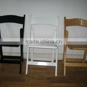 Outdoor Garden Padded White Folding Wedding Chair thumbnail-1