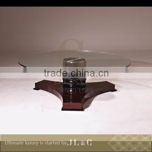 JT05-05 Pedestal Tea Table With Solid Wood in Living Room From JL&C Luxury Home Furniture NEW Designs 2015 (China Supplier) thumbnail-2
