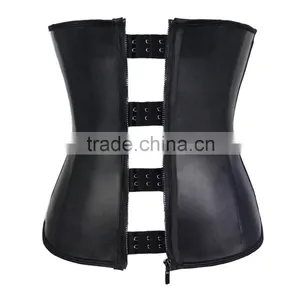 2016 Hot Sales Black Sexy Plus Size Clip And Zip Waist Training Corset Waist Trainers 3xl thumbnail-2