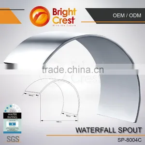 Stainless Steel Chrome Bathroom Basin Waterfall Faucet thumbnail-2