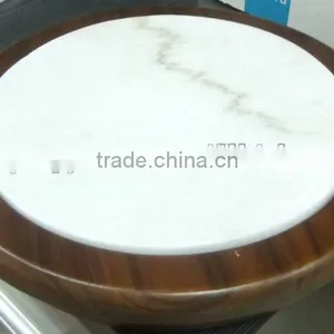 Marble Chopping Block Wooden Cutting Board Set With 4 Cheese Slicers and Knife Holder Drawer thumbnail-4