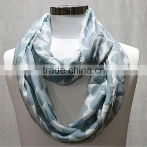 Hear Print Loop Scarves Infinity Scarves thumbnail-1