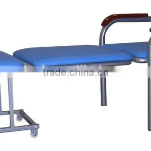 GT-3810 Full Quality Hospital Accompanying Chair With Castors and Pillow thumbnail-2