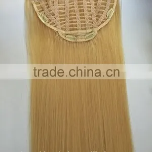 Indian Remy Virgin Hair Half Wig Clip in Hair Extensions thumbnail-5