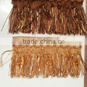 [YZLACE] Tassels Lace Curtains Wholesale 10024 thumbnail-3