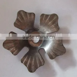 Wrought Iron Components Stamped Flowers thumbnail-1