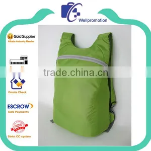 Soft Polyester Fold Waterproof Backpack thumbnail-1