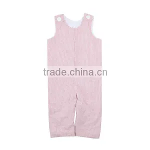 Wholesale 2016 Red Seersucker Longall Knit Cotton Long Pants Boys Romper thumbnail-1