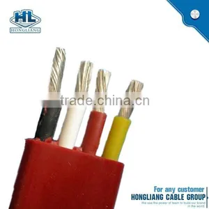 IEC Standard Copper Conductor Rubber Sheath 4 Core 25mm2 Flat Cable thumbnail-1