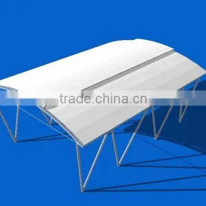 Smart Collapsible and Automatic Retractable and Open and Close Textile Architecture for Roof System thumbnail-1