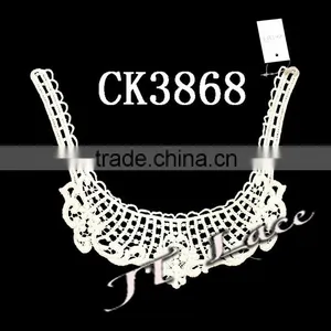 Wedding Detachable Lace Collar ,White Cotton Lace CollarCK3867 thumbnail-1