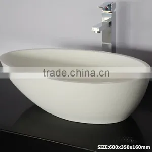 Modern Style Cabinet Wash Basins, Stone Resin Bathroom Wash Basin, Wall Hung Wash Basin thumbnail-4