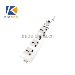 4 Way Wall Electrical Extension Multi Plug Sockets With Single Row thumbnail-1