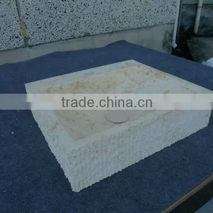 Galala Beige Marble Vessel Sink thumbnail-1