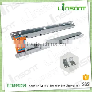 Best Price America Type Full Extension Soft Close Telescopic Slide Furniture Drawer Slides thumbnail-1