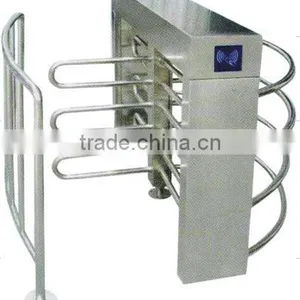 For Shanghai Community Safety Entrance Access Control Automatic Stainless Steel Half Height Turnstile thumbnail-2