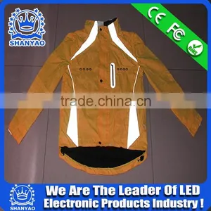 2016 Hot Selling LED Fluorescent Refletive Clothing For Road Safety At Night thumbnail-2