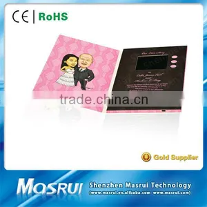 CE/ROHS Tuch Screen Custom Printing,2.4-10.1" LCD Video Card, Video Greeting Card thumbnail-1