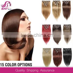 Hot Sale In Europe 100 Remy Best Real Cheap Human Clip In Hair Extensions thumbnail-1
