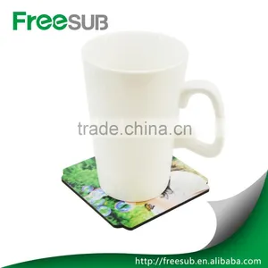 China Supplier Wholesale Heat Transfer Sublimation MDF Blank Cork Coaster thumbnail-5