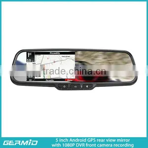 5 Inch Android Gps Navigation Rearview Mirror Gps Wireless Camera thumbnail-1