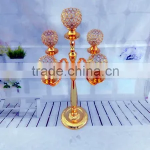 Tall Crystal Candle Holder/Acrylic Crystal Candelabra ForWedding Centerpiece thumbnail-1