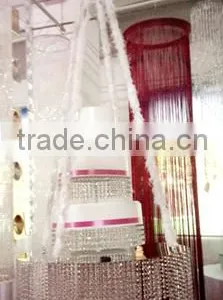 Wedding Hanging Cake Stand for Wedding Decoration Centerpieces With Crystal Chandelier thumbnail-1
