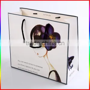 White Paper Clothing Bag Garment Paper Bag thumbnail-1