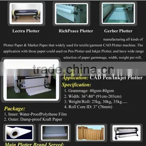 55GSM PLOTTER PAPER IN ROLL thumbnail-1